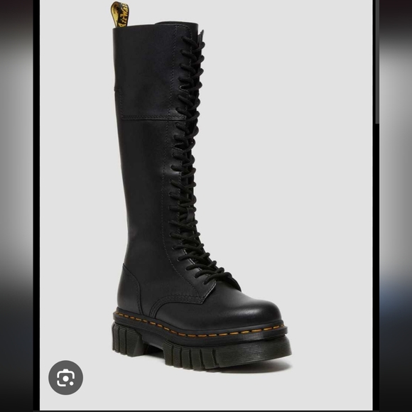 Dr. Martens Black Knee-High Combat Boots - Picture 4 of 4